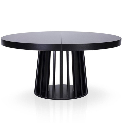 3S. x Home - Table ovale extensible Eliza Noir - Table Extensible Design