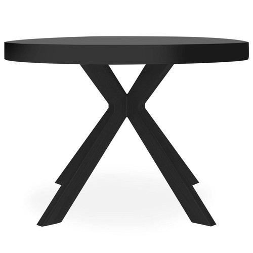 Table ronde extensible Myriade All Black 3S. x Home