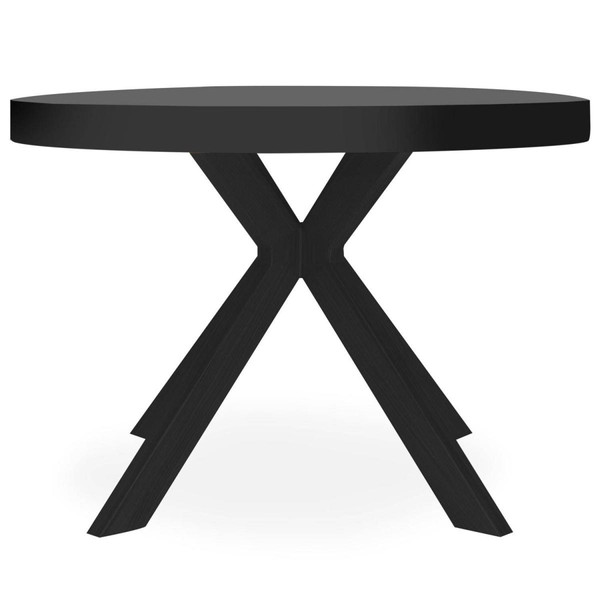 Table ronde extensible Myriade All Black 3S. x Home