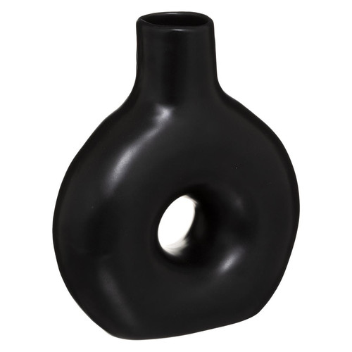 3S. x Home - Vase Circle blanc mat en céramique 17x21cm - Vase Design