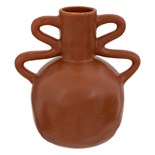 Vase en céramique cannelle H20 OLM  Marron 3S. x Home Meuble & Déco