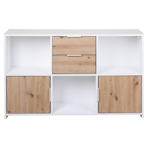 3S. x Home - Commode PEPETO 2 tiroirs / 2 portes / 3 niches - Commodes et chiffonniers bois
