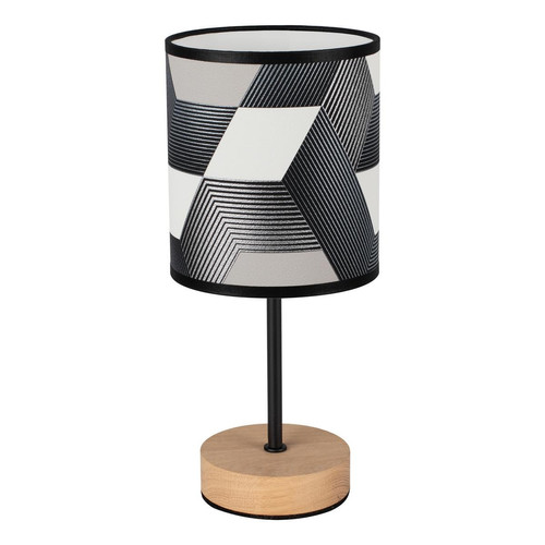 Britop Lighting - Lampe à poser Espacio 1xE27 Max.25W Chêne huilé/Noir/Multicolore - Lampe Design à poser