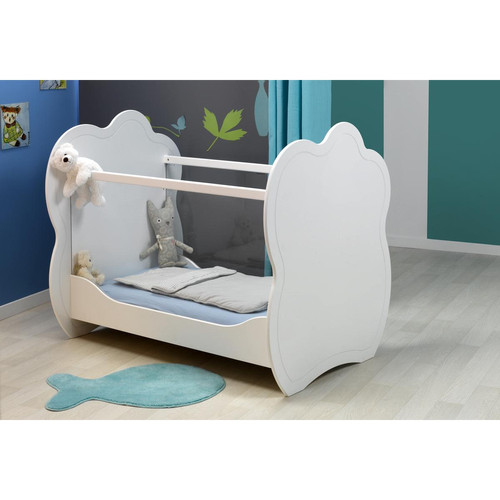 3S. x Home - Lit bébé Blanc ALTEA - Chambre Enfant Design