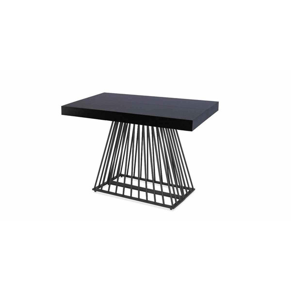Table Extensible Noir Pieds Noir Noir 3S. x Home Meuble & Déco