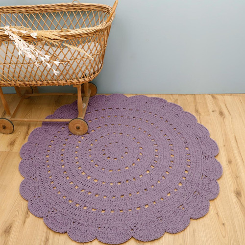 Tapis rond Violet 3S. x Home