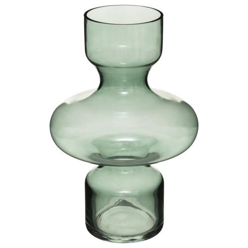 Vase en verre Arty verte H29  3S. x Home Meuble & Déco