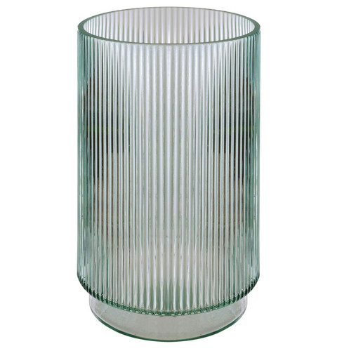 Vase en verre Cylindre Slow verte 3S. x Home Meuble & Déco