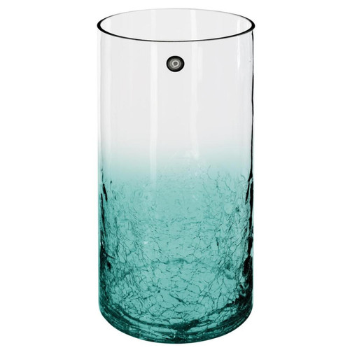 Vase cylindrique verre craquelé verte H30  Transparent 3S. x Home Meuble & Déco