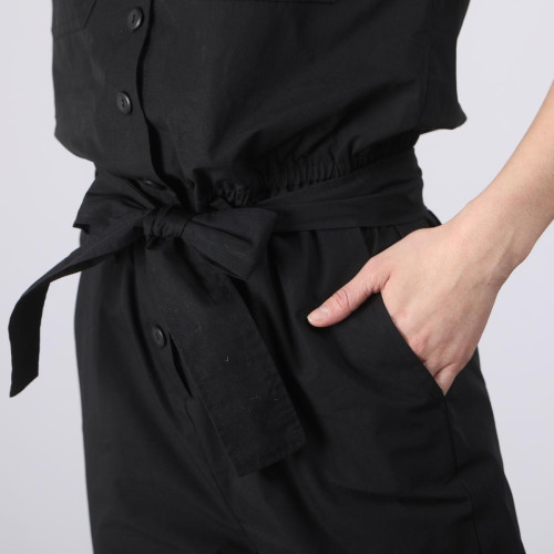 Combinaison pantalon Mado Réédition en coton noir 3S. x Réédition Mode femme