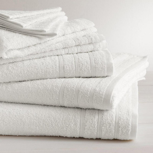 3S. x Tertio (Nos Unis) - Lot de 2 serviettes de bain coton 420 gm² TERTIO® - blanc - Serviette de toilette 3S. x Tertio (Nos Unis)