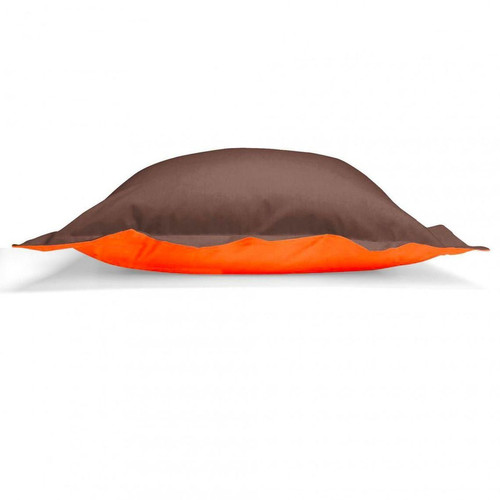 3S. x Tertio (Nos Unis) - Taie d'oreiller coton TERTIO® - marron/orange - Taies d oreillers traversins orange