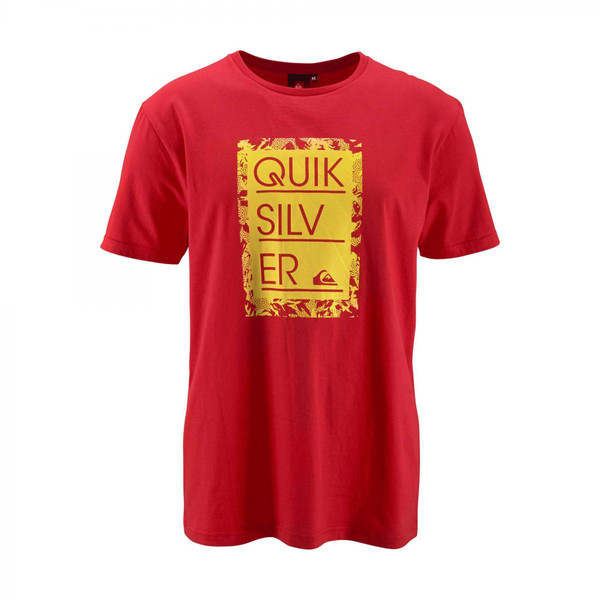 T-shirt Quiksilver rouge en coton Quiksilver