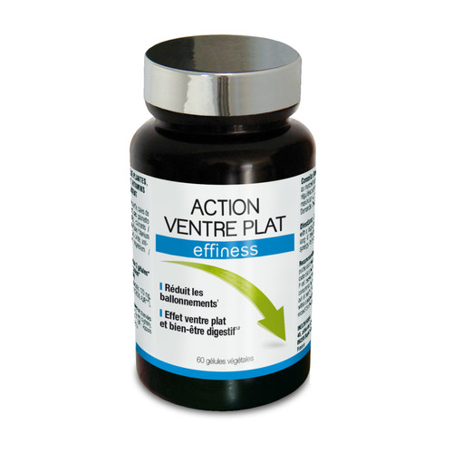 Nutri-expert - Action Ventre Plat  "Contre Les Petits Ventres Ronds" - 60 Gélules Végétales - Complements alimentaires soins du corps