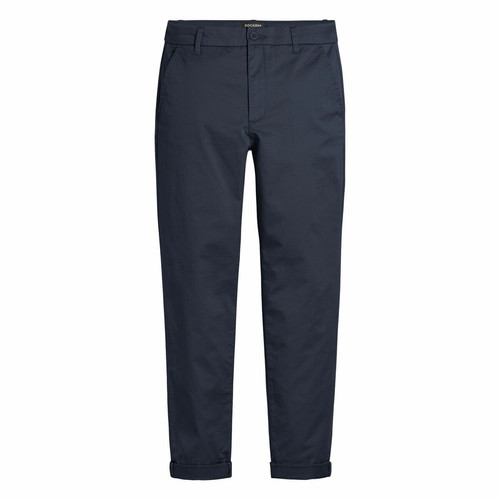 Pantalon chino slim cheville bleu marine en coton Pantalon slim
