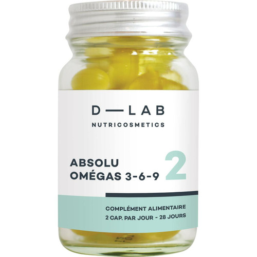 D-Lab - Absolu Omégas 3-6-9 - Complément alimentaire beauté