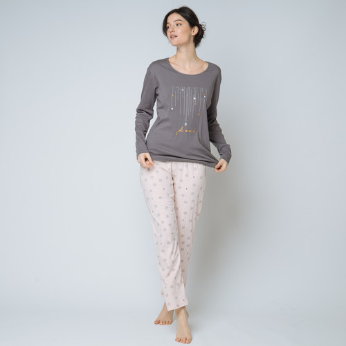 Iconic - Pyjama deux pièces, pantalon imprimé Coton Femme - Iconic lingerie