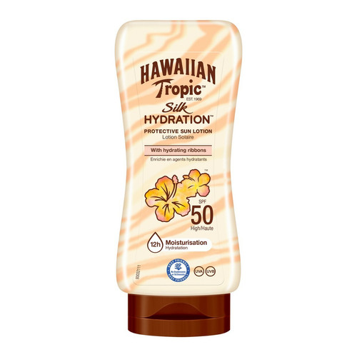 Lotion Solaire Visage Non-Grasse 12h d'Hydratation - SPF 50  Hawaiian Tropic Beauté