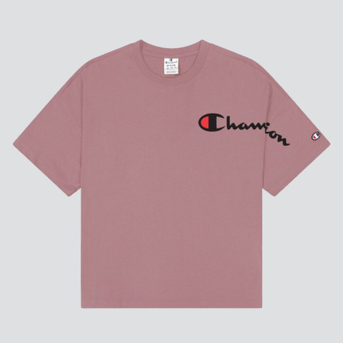 Champion - T-Shirt col rond - T shirts rose