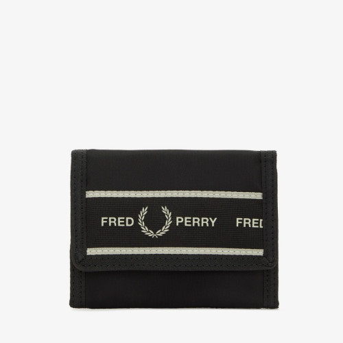 Portefeuille velcro avec bande graphique - noir  Noir Fred Perry LES ESSENTIELS HOMME