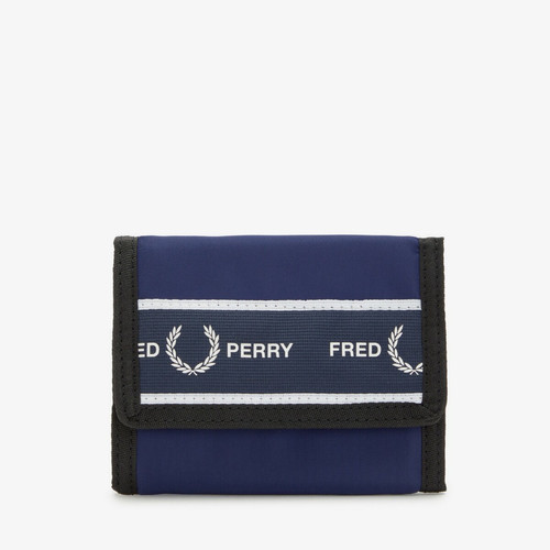 Portefeuille velcro avec bande graphique - Bleu Bleu Fred Perry LES ESSENTIELS HOMME