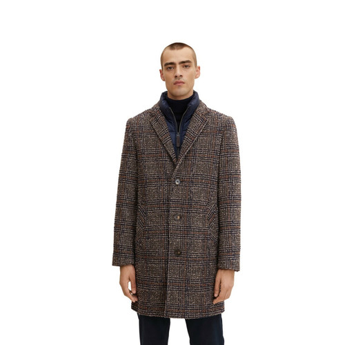 Tom Tailor - Manteau laine à carreaux  - Promo Manteau / Veste homme