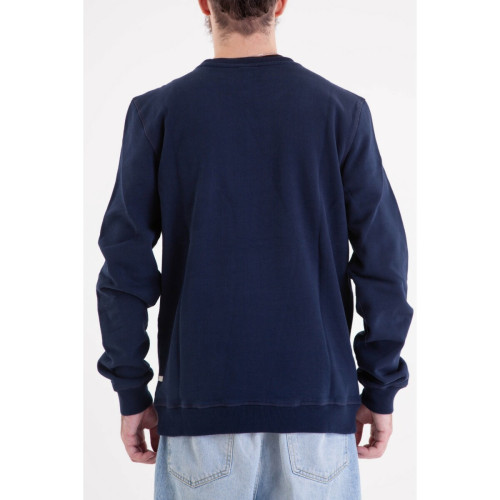 Sweatshirt CORPO SCRIPT - Bleu marine  en coton Kulte