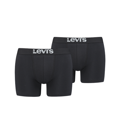 Lot de 2 boxers Noir en coton Levi's Underwear LES ESSENTIELS HOMME