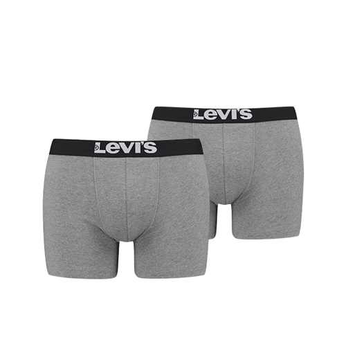 Lot de 2 boxers - gris  en coton Levi's Underwear LES ESSENTIELS HOMME