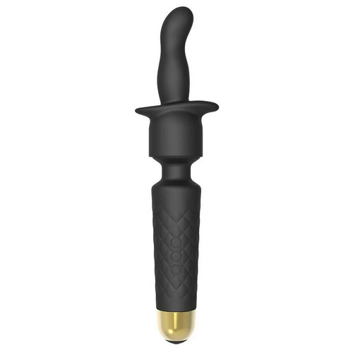 Stimulateur/wand avec embouts interchangeables KIT WANDERFUL - Noir Dorcel Sextoys