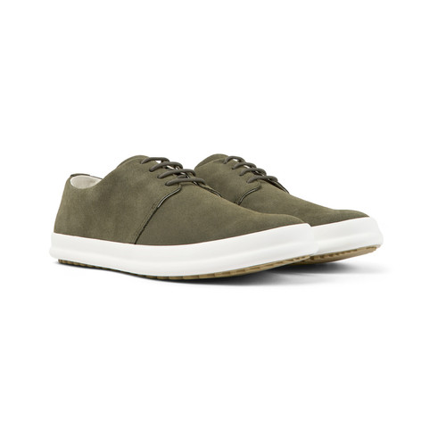 Camper - Chaussures homme en cuir vert Chasis - French Days