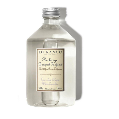 Durance - Recharge pour bouquet parfumé Camélia blanc - Sélection cadeau de Noël Bougies et parfums d'intérieur