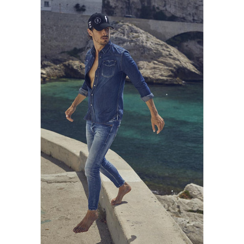 Le Temps des Cerises - Chemise en jeans JUANITO - Promos chemises homme