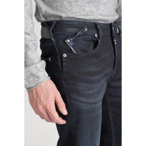 Le Temps des Cerises - Jeans ajusté 600/17, longueur 34 bleu en coton Ivan - Jeans Slim Homme