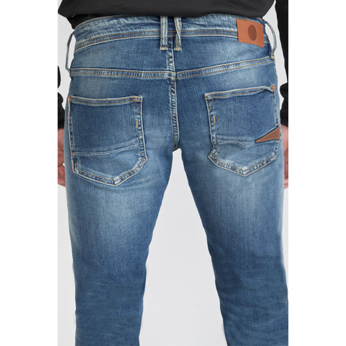 Jeans regular, droit 800/12, longueur 33 bleu en coton Ezra Jean homme