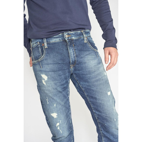 Jeans 900/3 Jogg tapered arqué  destroy bleu N°2 en coton Jean homme