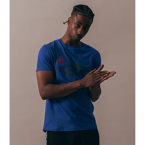 Umbro - T-shirt manches courtes bleu pour homme - Umbro