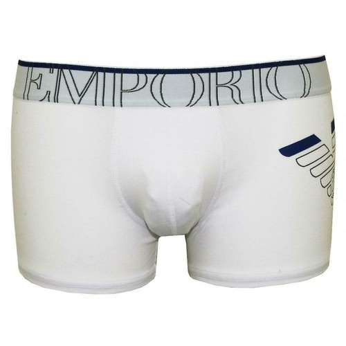 TRUNK BIANCO blanc en tissu Emporio Armani Underwear LES ESSENTIELS HOMME