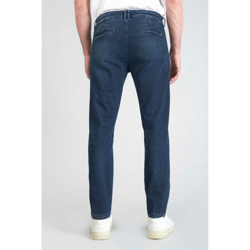 Jeans Homme chino DEJEAN bleu en coton Le Temps des Cerises LES ESSENTIELS HOMME