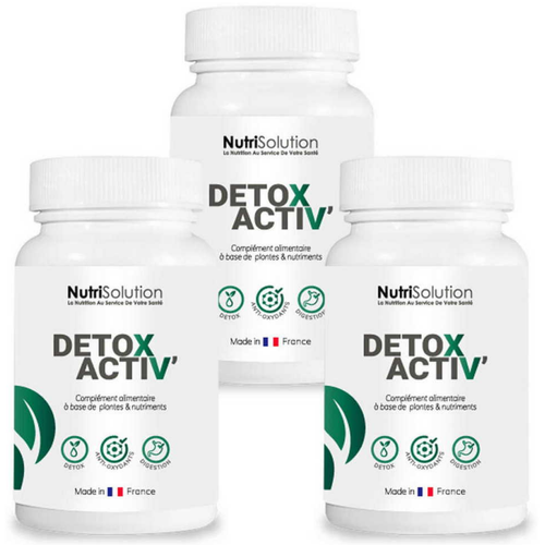 NutriSolution - Detox Activ  - X3 - Complements alimentaires soins du corps