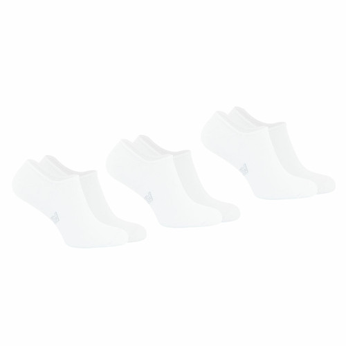 Lot de 3 paires de chaussettes invisibles - Blanc en coton Athéna LES ESSENTIELS HOMME
