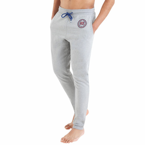 Pantalon de pyjama homme Molletonné gris en coton Athéna LES ESSENTIELS HOMME