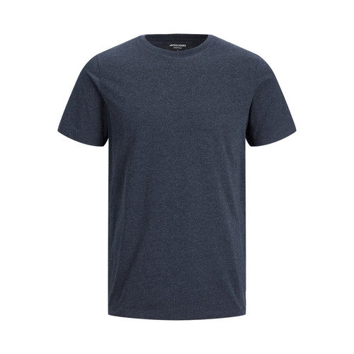 Jack & Jones - T-shirt Standard Fit Col rond Manches courtes Bleu Marine en coton Shay - T-shirt / Polo homme