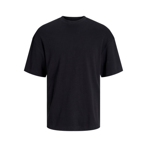 Jack & Jones - T-shirt Loose Fit Col rond Manches courtes Noir en coton Dean - T-shirt / Polo homme