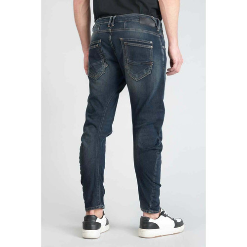 Jeans tapered 903, longueur 34 bleu en coton Owen Le Temps des Cerises LES ESSENTIELS HOMME