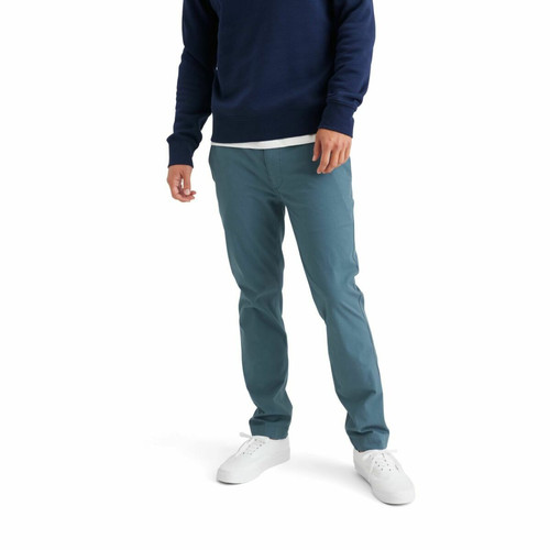 Pantalon chino skinny California bleu canard en coton Dockers