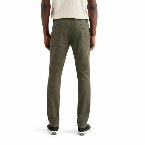 Pantalon chino skinny Original vert olive en coton Pantalon homme