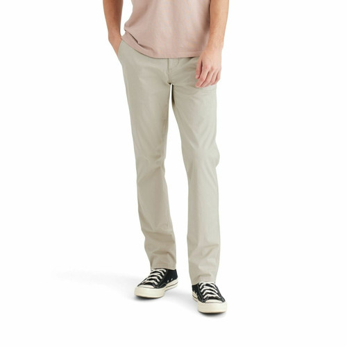 Dockers - Pantalon chino slim Original beige en coton - La Mode Homme Dockers