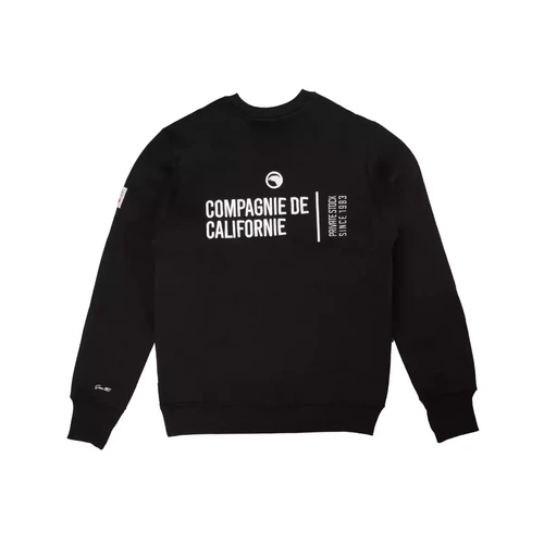 Compagnie de Californie - SWEAT COL ROND BRODERIE 2 noir - Pull / Gilet / Sweatshirt homme