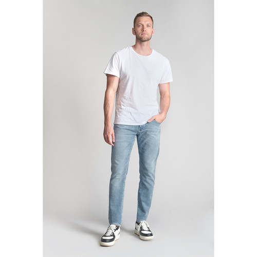 Le Temps des Cerises - Jeans ajusté super stretch 700/11, longueur 34 bleu Wynn - Jeans Slim Homme